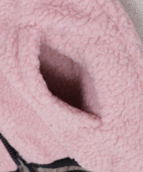 Life Support Products（ライフサポートプロダクツ）の「ノーカラーボアジャケット（ノーカラージャケット・キッズ・クリーム/グレー/ブラック/ブラウン/ピンク/ホワイト系その他・80/90/95/100/110/120/130/140/150）」の9枚目の写真