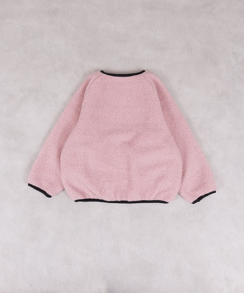 Life Support Products（ライフサポートプロダクツ）の「ノーカラーボアジャケット（ノーカラージャケット・キッズ・クリーム/グレー/ブラック/ブラウン/ピンク/ホワイト系その他・80/90/95/100/110/120/130/140/150）」の15枚目の写真