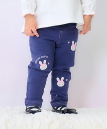 mezzo piano（メゾピアノ）の「うさぎ刺しゅう　裏起毛カットレギパン（その他ベビーウェア）」