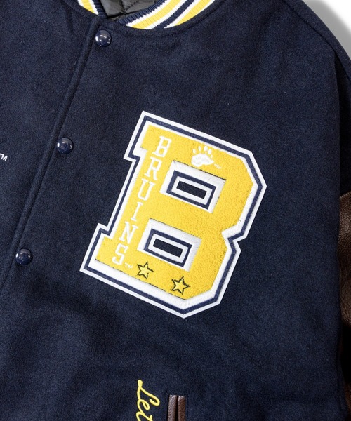 JACKROSE（ジャックローズ）の「NUTMEG＆UCLA-中綿スタジアムジャケット（スタジャン・メンズ・ブラック/ネイビー・L/M）」の19枚目の写真