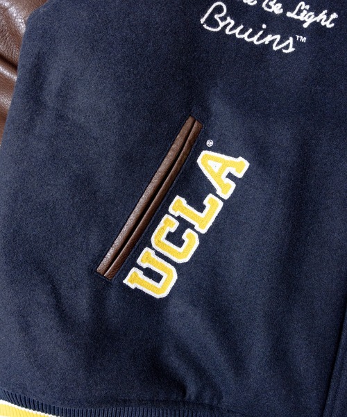JACKROSE（ジャックローズ）の「NUTMEG＆UCLA-中綿スタジアムジャケット（スタジャン・メンズ・ブラック/ネイビー・L/M）」の20枚目の写真