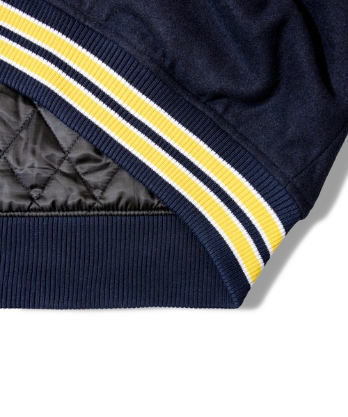 JACKROSE（ジャックローズ）の「NUTMEG＆UCLA-中綿スタジアムジャケット（スタジャン・メンズ・ブラック/ネイビー・L/M）」の21枚目の写真