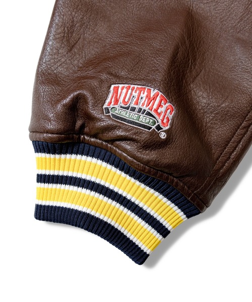 JACKROSE（ジャックローズ）の「NUTMEG＆UCLA-中綿スタジアムジャケット（スタジャン・メンズ・ブラック/ネイビー・L/M）」の22枚目の写真