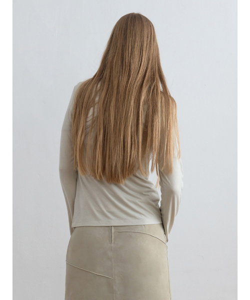 Kijun(キジュン)の「Romantic Jersey Top Sage(Tシャツ/カットソー・レディース・その他・MEDIUM/SMALL)」の3枚目の写真