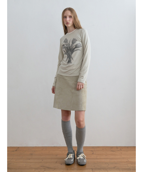 Kijun(キジュン)の「Romantic Jersey Top Sage(Tシャツ/カットソー・レディース・その他・MEDIUM/SMALL)」の4枚目の写真