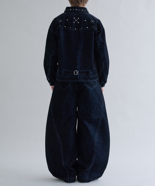 EPNK(イーピーエヌケー)の「Flocky Curve Darted Pants / フロッキーカーブデニムパンツ(その他パンツ・メンズ・ブラック系・LARGE/MEDIUM/SMALL)」の22枚目の写真