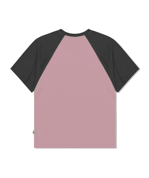 ESCAPEFROM(エスケープフロム)の「ハーフシュガーフルカオスプリントラグラン配色半袖Tシャツピンク(Tシャツ/カットソー・レディース・その他・MEDIUM/LARGE)」の3枚目の写真