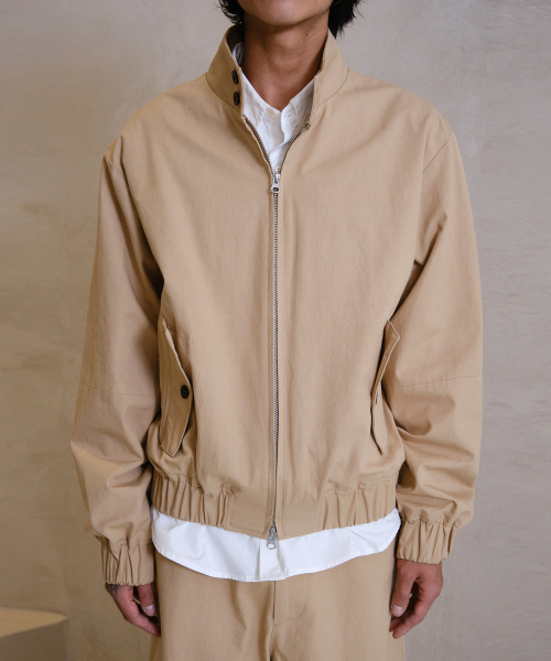 DIVEIN(ダイブイン)の「LOOSED HARRINGTON JACKET (BEIGE)(その他アウター・メンズ・その他・1/2)」の1枚目の写真
