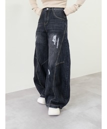 DOLLUPOOPS | ヴィンテージカーブラインデニムパンツ(デニムパンツ)