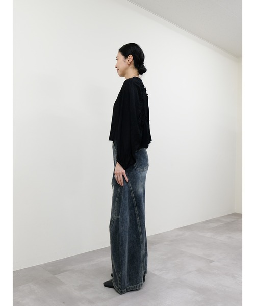 DOLLUPOOPS（ドールアップウップス）の「ヴィンテージカーブラインデニムパンツ（デニムパンツ・レディース・ブラック/ネイビー・MEDIUM/SMALL）」の13枚目の写真