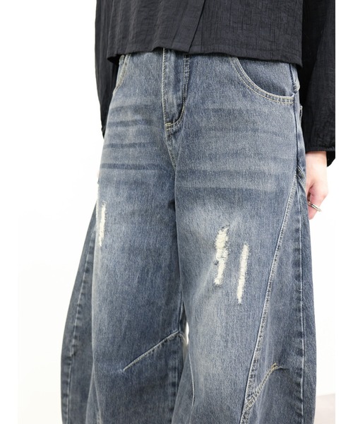 DOLLUPOOPS（ドールアップウップス）の「ヴィンテージカーブラインデニムパンツ（デニムパンツ・レディース・ブラック/ネイビー・MEDIUM/SMALL）」の22枚目の写真