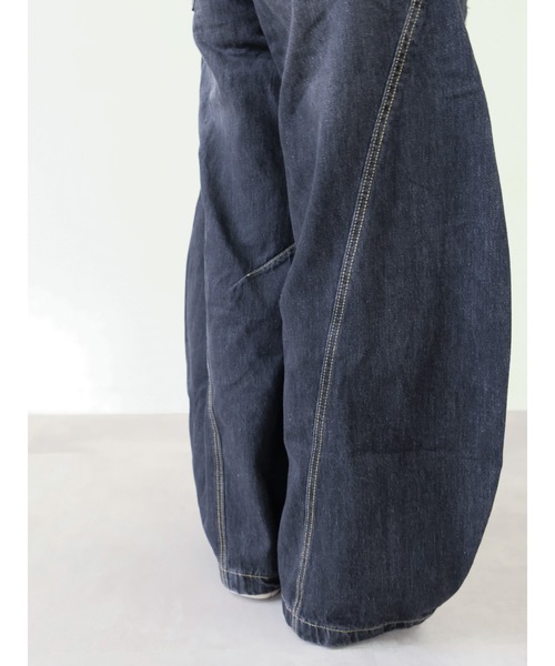 DOLLUPOOPS（ドールアップウップス）の「ヴィンテージカーブラインデニムパンツ（デニムパンツ・レディース・ブラック/ネイビー・MEDIUM/SMALL）」の8枚目の写真