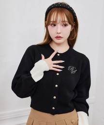 カーディガン/ボレロ（ブラック/黒色系・刺繍）ファッション通販
