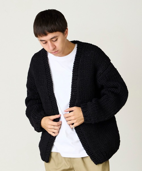 セール】THRIFTY LOOK/スリフティールック HAND KNITTING CARDIGAN