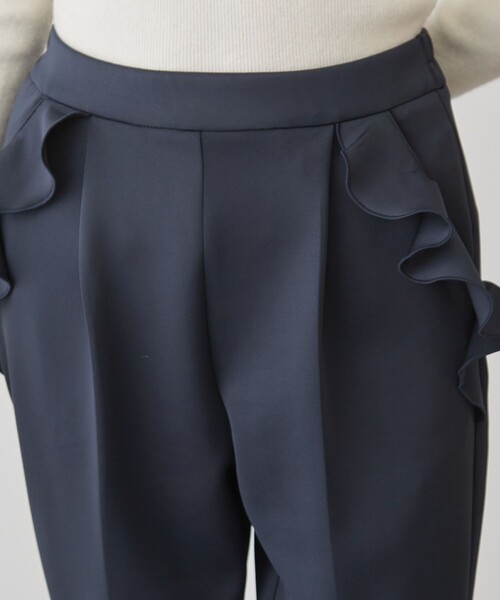 Jayro（ジャイロ）の「ポケットフリルテーパードパンツ（その他パンツ・レディース・ネイビー/ホワイト系その他/キャメル・M）」の9枚目の写真