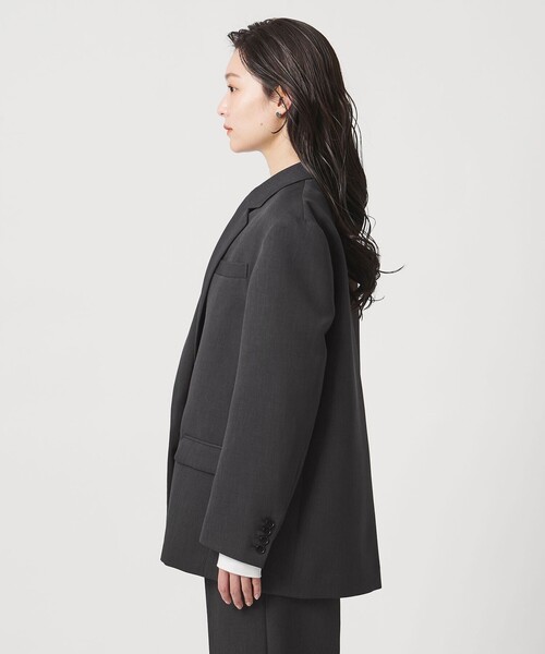 MARW UNITED ARROWS（マルゥ ユナイテッドアローズ）の「＜MARW UNITED ARROWS＞バックタック テーラードジャケット（テーラードジャケット・レディース・ネイビー/ナチュラル/ダークグレー・38/36/34）」の4枚目の写真