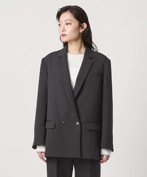 MARW UNITED ARROWS（マルゥ ユナイテッドアローズ）の「＜MARW UNITED ARROWS＞バックタック テーラードジャケット（テーラードジャケット・レディース・ネイビー/ナチュラル/ダークグレー・38/36/34）」の6枚目の写真