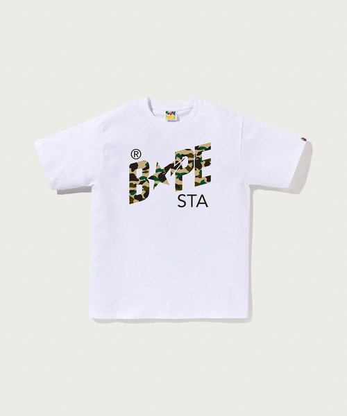 A BATHING APE(アベイシングエイプ)の「1ST CAMO BAPE STA TEE(Tシャツ/カットソー・メンズ・ブラック/ホワイト・XXX-LARGE/LARGE/XX-LARGE/SMALL/MEDIUM/X-LARGE)」の2枚目の写真