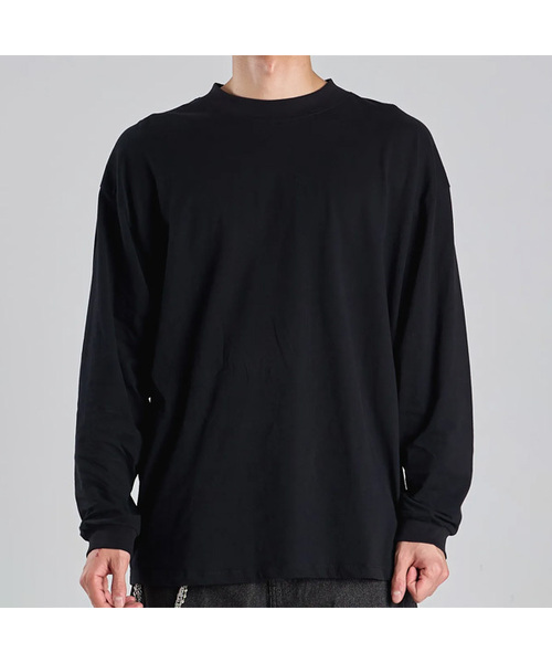BUTTON SEOUL(ボタンソウル)の「スーピマ100 ロングスリーブTシャツ (ブラック)(Tシャツ/カットソー・レディース・その他・MEDIUM/LARGE/X-LARGE)」の1枚目の写真