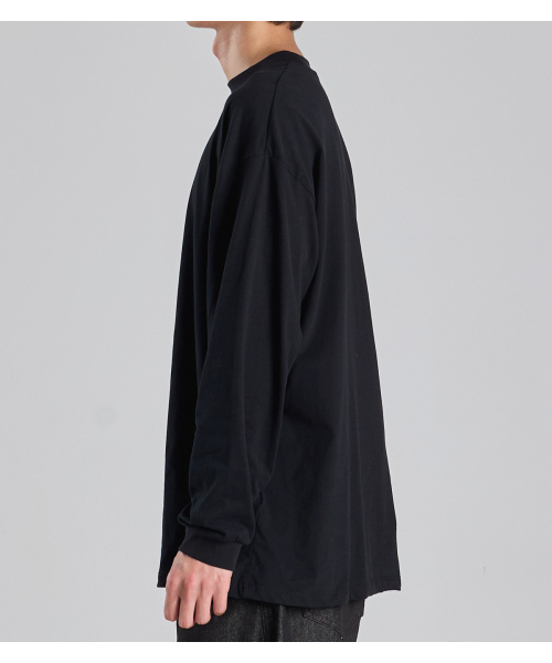 BUTTON SEOUL(ボタンソウル)の「スーピマ100 ロングスリーブTシャツ (ブラック)(Tシャツ/カットソー・レディース・その他・MEDIUM/LARGE/X-LARGE)」の4枚目の写真
