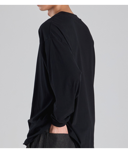 BUTTON SEOUL(ボタンソウル)の「スーピマ100 ロングスリーブTシャツ (ブラック)(Tシャツ/カットソー・レディース・その他・MEDIUM/LARGE/X-LARGE)」の6枚目の写真
