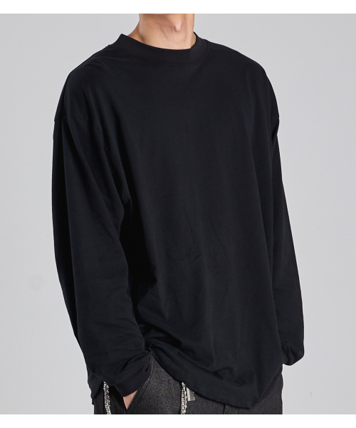 BUTTON SEOUL(ボタンソウル)の「スーピマ100 ロングスリーブTシャツ (ブラック)(Tシャツ/カットソー・レディース・その他・MEDIUM/LARGE/X-LARGE)」の7枚目の写真
