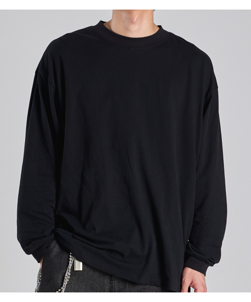 BUTTON SEOUL(ボタンソウル)の「スーピマ100 ロングスリーブTシャツ (ブラック)(Tシャツ/カットソー・レディース・その他・MEDIUM/LARGE/X-LARGE)」の9枚目の写真