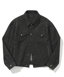 NOT4NERD（ノットフォーナード）の「Python Layered Denim Jacket - Black（デニムジャケット）」