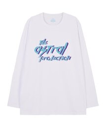 パンクレタリングオーバーサイズロングスリーブTシャツ_ホワイト