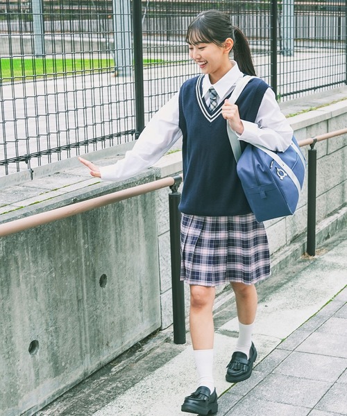 Honeys（ハニーズ）の「裏地パンツ付ミニスカート（スカート・レディース・ホワイト系その他/ネイビー系/グレー系その他・L/LL/SS/M/S）」の8枚目の写真