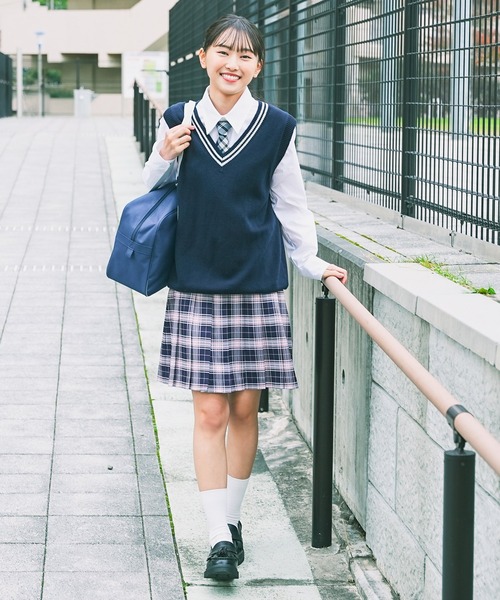 Honeys（ハニーズ）の「裏地パンツ付ミニスカート（スカート・レディース・ホワイト系その他/ネイビー系/グレー系その他・L/LL/SS/M/S）」の10枚目の写真