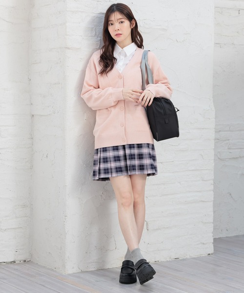 Honeys（ハニーズ）の「裏地パンツ付ミニスカート（スカート・レディース・ホワイト系その他/ネイビー系/グレー系その他・L/LL/SS/M/S）」の15枚目の写真