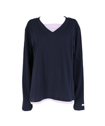 ピュアレイヤードTシャツネイビー
