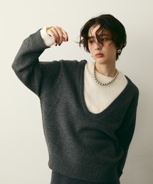 Trish | フェイクレイヤードニットプルオーバー(ニット/セーター)