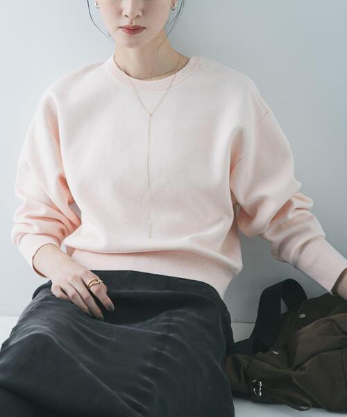 ダブルフェイスクルーネックニット（ニット/セーター）｜URBAN