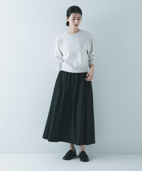 URBAN RESEARCH(アーバンリサーチ)の「ダブルフェイスクルーネックニット(ニット/セーター・レディース・ネイビー/ピンク/グレー系その他・FREE)」の10枚目の写真