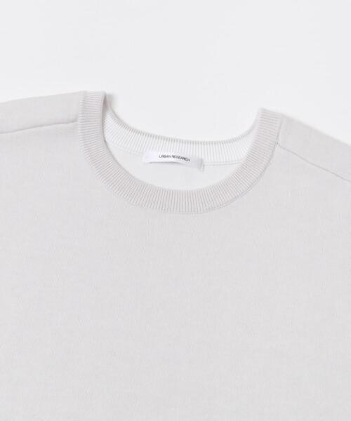 URBAN RESEARCH カシミヤ ダブルフェイスクルーネックニット ダブルフェイスクルーネックニット（ニット/セーター）｜URBAN