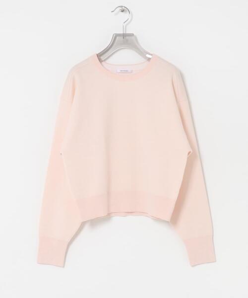 URBAN RESEARCH（アーバンリサーチ）の「ダブルフェイスクルーネックニット（ニット/セーター・レディース・ネイビー/ピンク/グレー系その他・FREE）」の13枚目の写真