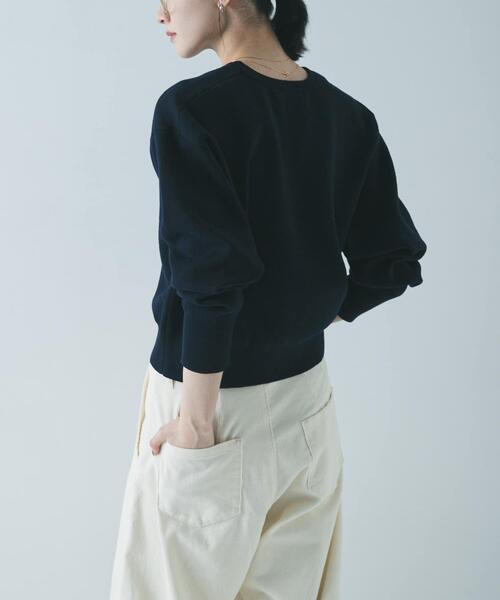 URBAN RESEARCH（アーバンリサーチ）の「ダブルフェイスクルーネックニット（ニット/セーター・レディース・ネイビー/ピンク/グレー系その他・FREE）」の20枚目の写真