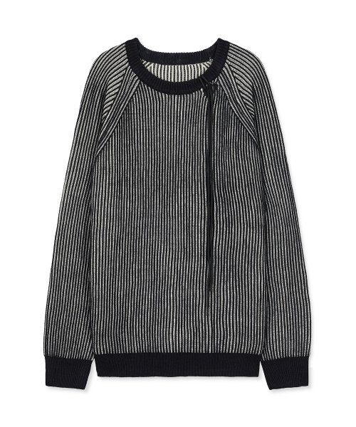 S SY（エスエスワイ）の「ダブリンリバーシブルルーズフィットラグランニットブラックアイボリー（ニット/セーター・メンズ・その他・LARGE/MEDIUM）」の2枚目の写真