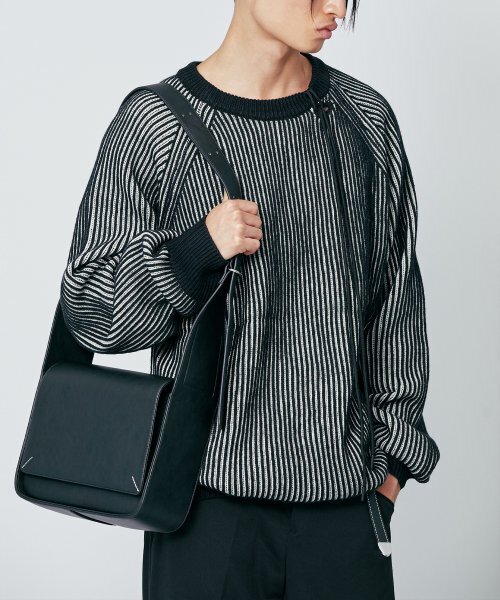 S SY（エスエスワイ）の「ダブリンリバーシブルルーズフィットラグランニットブラックアイボリー（ニット/セーター・メンズ・その他・LARGE/MEDIUM）」の6枚目の写真