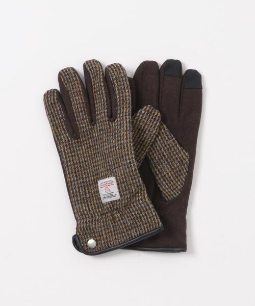 HARRIS TWEED(ハリスツイード)の「HARRIS TWEEDグローブ(手袋・メンズ・ネイビー/チャコールグレー/ブラウン・ONE)」の10枚目の写真