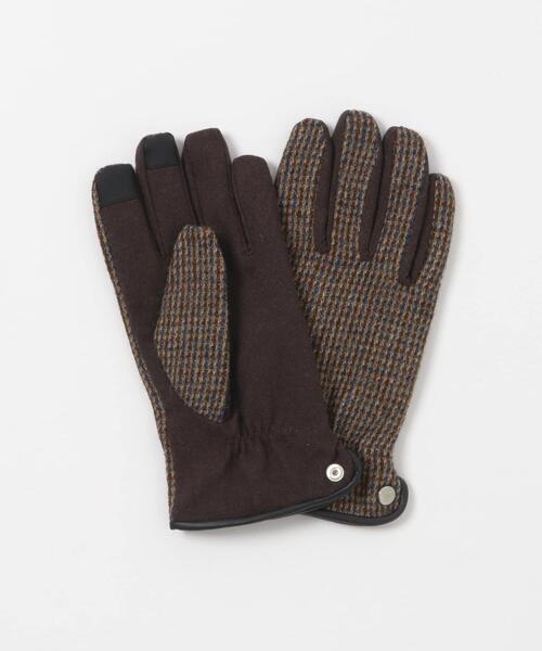 HARRIS TWEED(ハリスツイード)の「HARRIS TWEEDグローブ(手袋・メンズ・ネイビー/チャコールグレー/ブラウン・ONE)」の9枚目の写真
