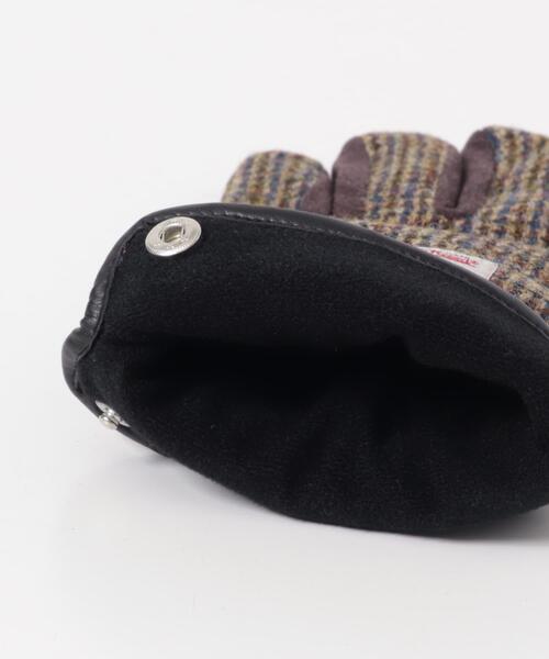 HARRIS TWEED(ハリスツイード)の「HARRIS TWEEDグローブ(手袋・メンズ・ネイビー/チャコールグレー/ブラウン・ONE)」の8枚目の写真