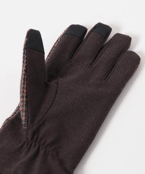 HARRIS TWEED(ハリスツイード)の「HARRIS TWEEDグローブ(手袋・メンズ・ネイビー/チャコールグレー/ブラウン・ONE)」の7枚目の写真