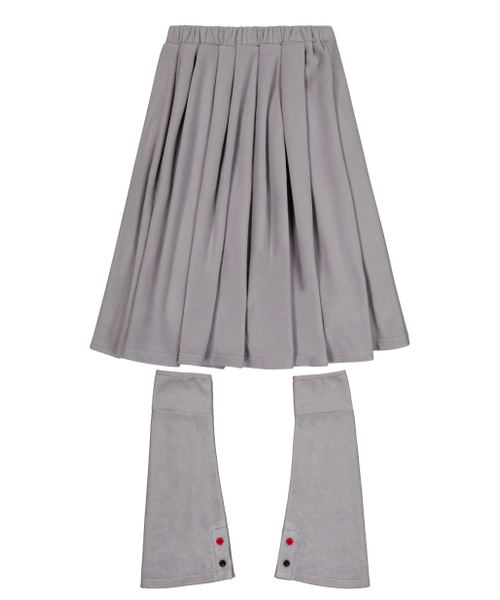 LO AXUAL(ロ・アクシュアル)の「FLEECE MIDI WARMER SKIRT_MELANGE GREY(スカート・レディース・その他・FREE)」の12枚目の写真