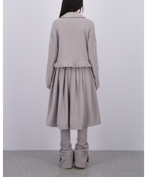 LO AXUAL(ロ・アクシュアル)の「FLEECE MIDI WARMER SKIRT_MELANGE GREY(スカート・レディース・その他・FREE)」の11枚目の写真