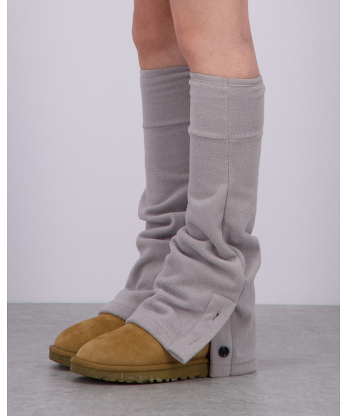 LO AXUAL(ロ・アクシュアル)の「FLEECE MIDI WARMER SKIRT_MELANGE GREY(スカート・レディース・その他・FREE)」の2枚目の写真