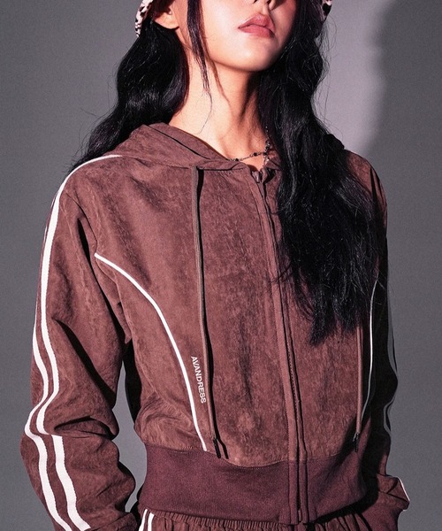 AVANDRESS（アバンドレス ）の「【セットアップ可】AVANDRESS／BLISS ZIPUP（パーカー・レディース・ブラック/ブラウン・SMALL）」の2枚目の写真