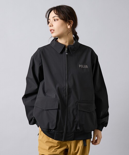 POLeR（ポーラー）の「【POLER/ポーラー】POLER×AFD 3.0L SHELL BOMBER/コラボ/ユニセックス（ブルゾン・メンズ・ブラック・M/XL）」の3枚目の写真